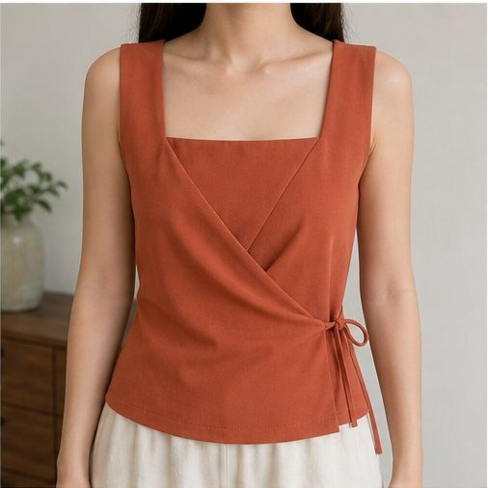 Rust Smocked Top - Picture 2 of 6